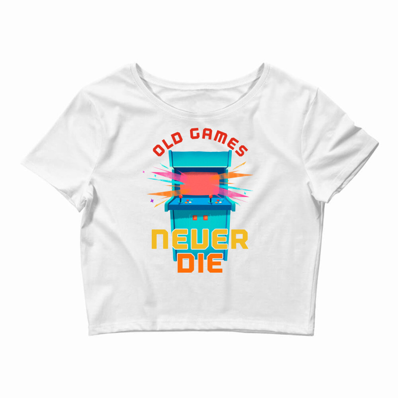 Retro Gamer Old Games Arcade Pos Crop Top by gulushdaveidj | Artistshot