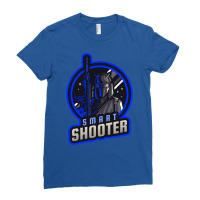 Blue Smart Shooter With A Sniper Riffle Yellow Ladies Fitted T-shirt | Artistshot