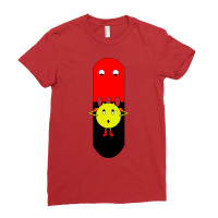 Red Ghost Chase Pacman Cool Ladies Fitted T-shirt | Artistshot