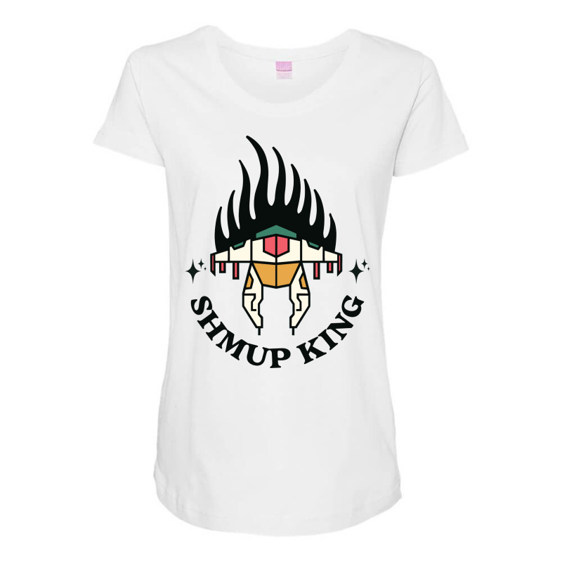 Shmup King Quote Maternity Scoop Neck T-shirt by abuintchiz | Artistshot