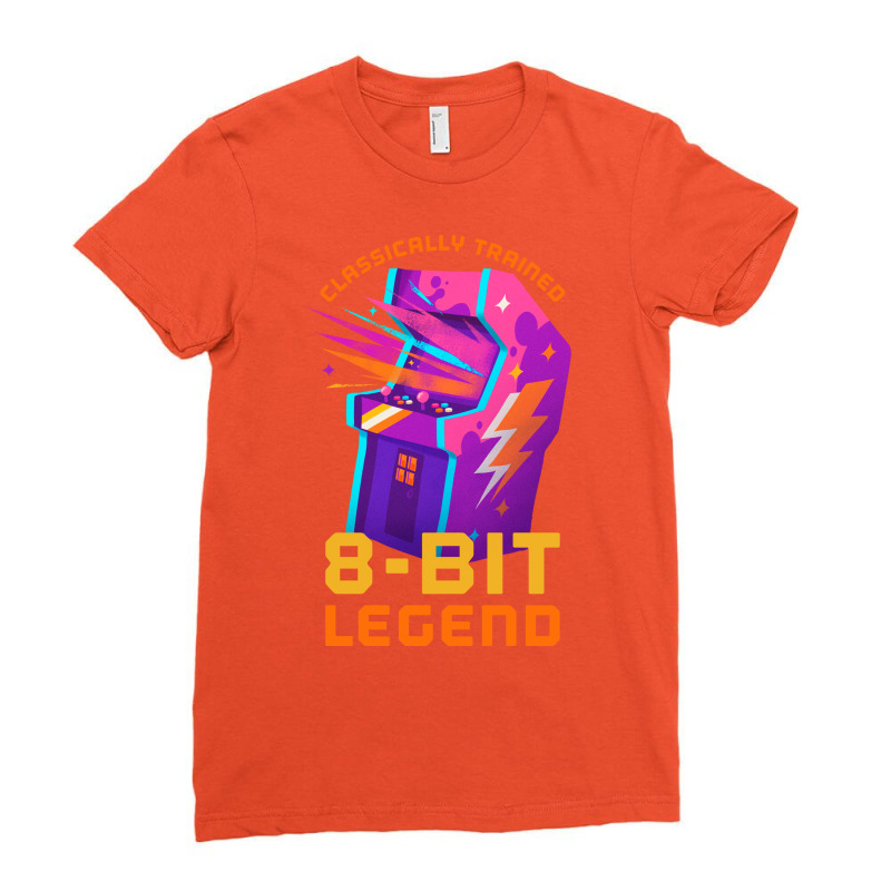 Retro Gamer 8bit Legend Arcade Pos Ladies Fitted T-Shirt by foguelauezov1 | Artistshot