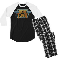 Night Flight Men's 3/4 Sleeve Pajama Set | Artistshot