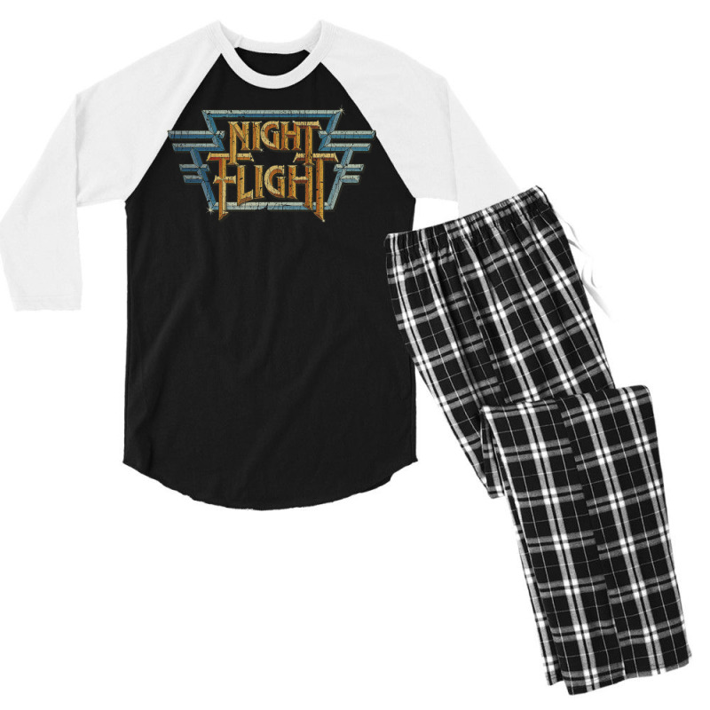 Night Flight Men's 3/4 Sleeve Pajama Set by kiwakgbarenv | Artistshot