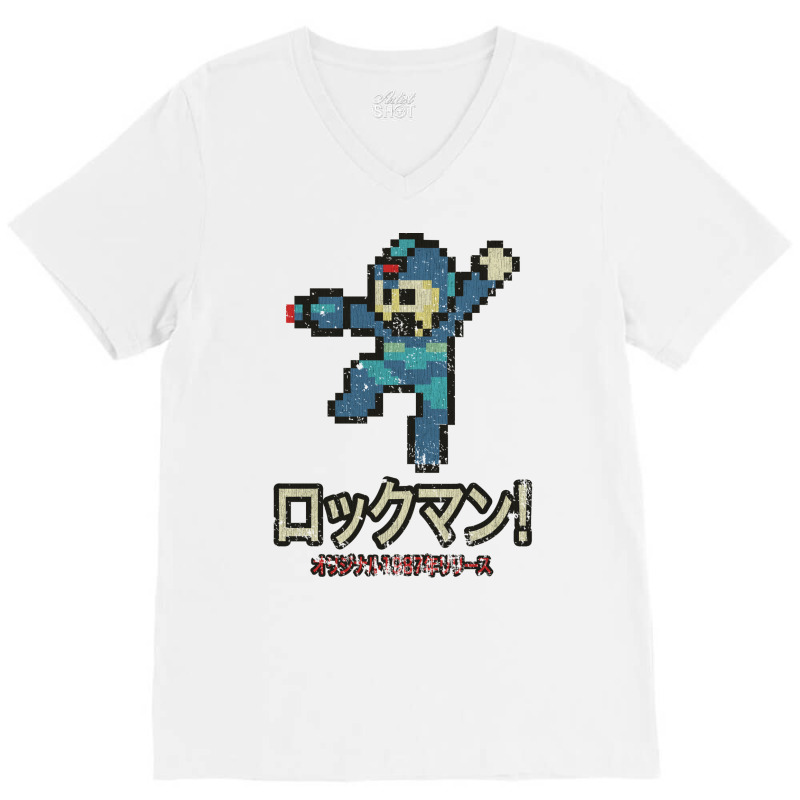 Rockman 1987 Original V-Neck Tee by roziercompe1 | Artistshot