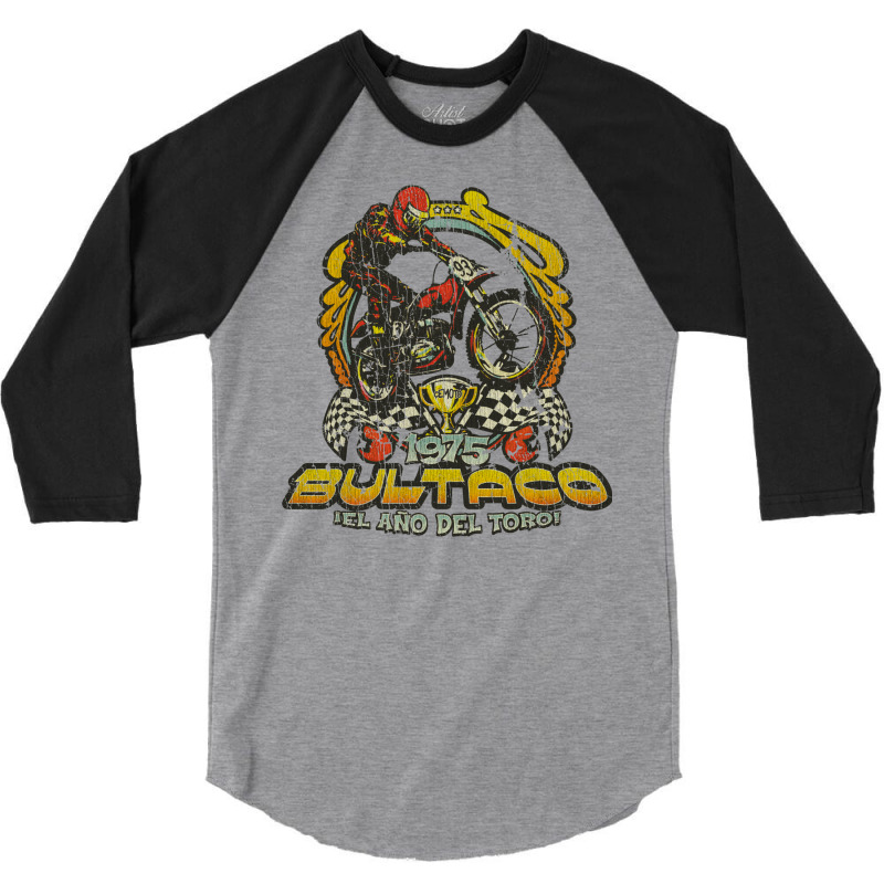 Bultaco 1975 Year Of The Bull 3/4 Sleeve Shirt | Artistshot