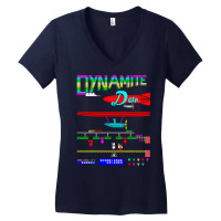 Mod2 Arcade Dynamite Dan Video Game Music Women's V-neck T-shirt | Artistshot