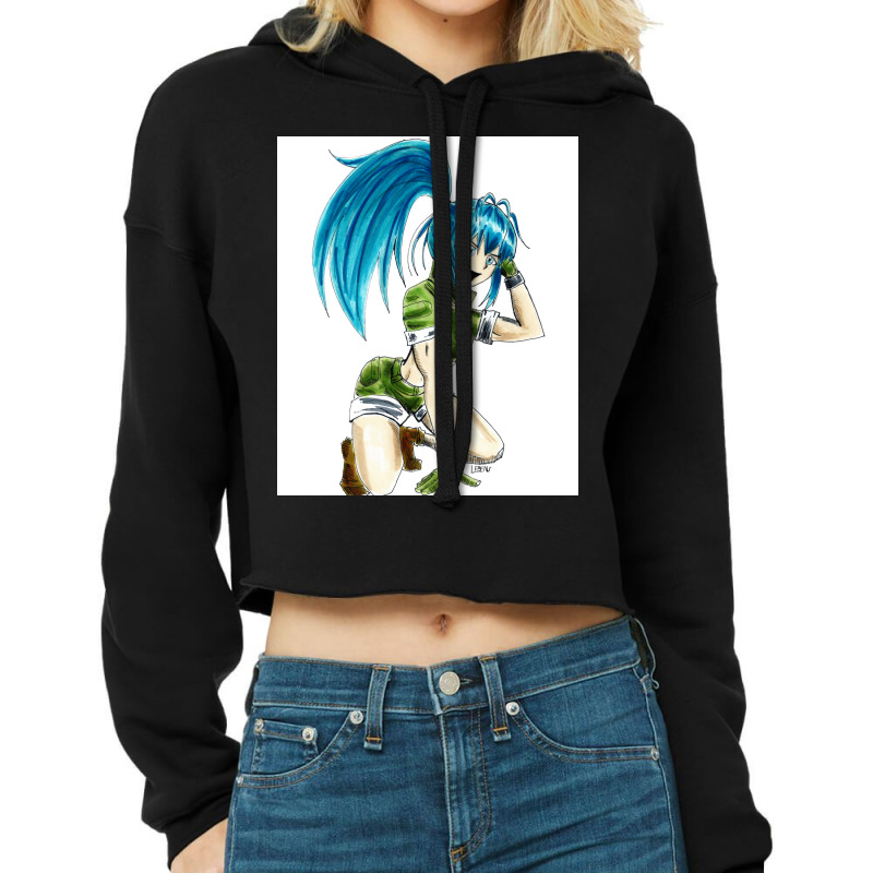 Leona Heidern In King Of Fighters Boy Cropped Hoodie by ptacekmutaka0 | Artistshot