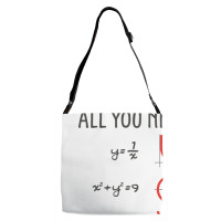 All You Need Is Love Equations Adjustable Strap Totes | Artistshot