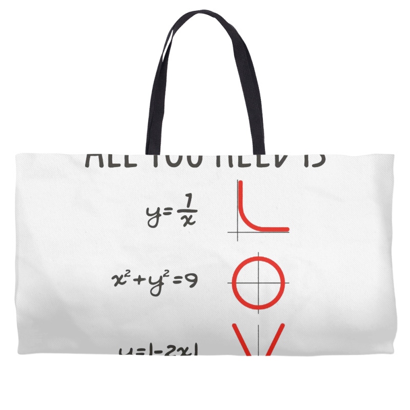 All You Need Is Love Equations Weekender Totes | Artistshot