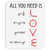 All You Need Is Love Equations Mousepad | Artistshot