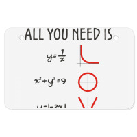 All You Need Is Love Equations Atv License Plate | Artistshot