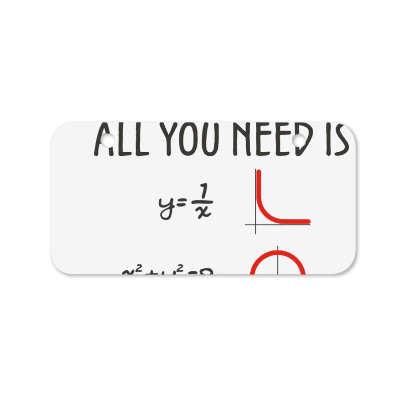 All You Need Is Love Equations Bicycle License Plate | Artistshot