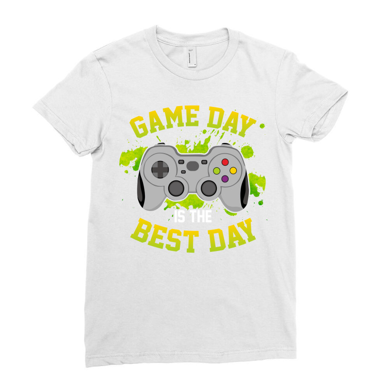 Video Games Game Console Design For Gamers Stars Tumblr Ladies Fitted T-Shirt by vaimonangz | Artistshot