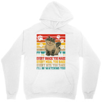 Funny Snack Meal And Bite I'll Be Watching You Siberian Cat T Shirt Unisex Hoodie | Artistshot