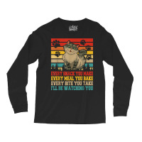 Funny Snack Meal And Bite I'll Be Watching You Siberian Cat T Shirt Long Sleeve Shirts | Artistshot