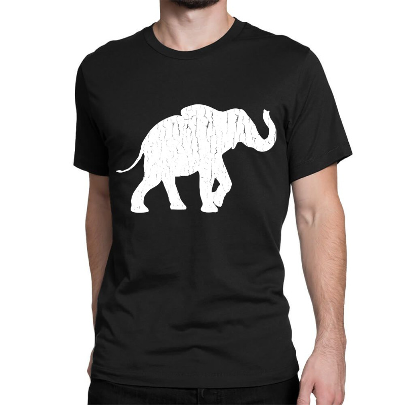 Distressed Elephant Silhouette Classic T-shirt by DonnaSchennum1234 | Artistshot