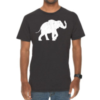 Distressed Elephant Silhouette Vintage T-shirt | Artistshot