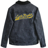 Late Night David Letterman Unisex Sherpa-lined Denim Jacket | Artistshot