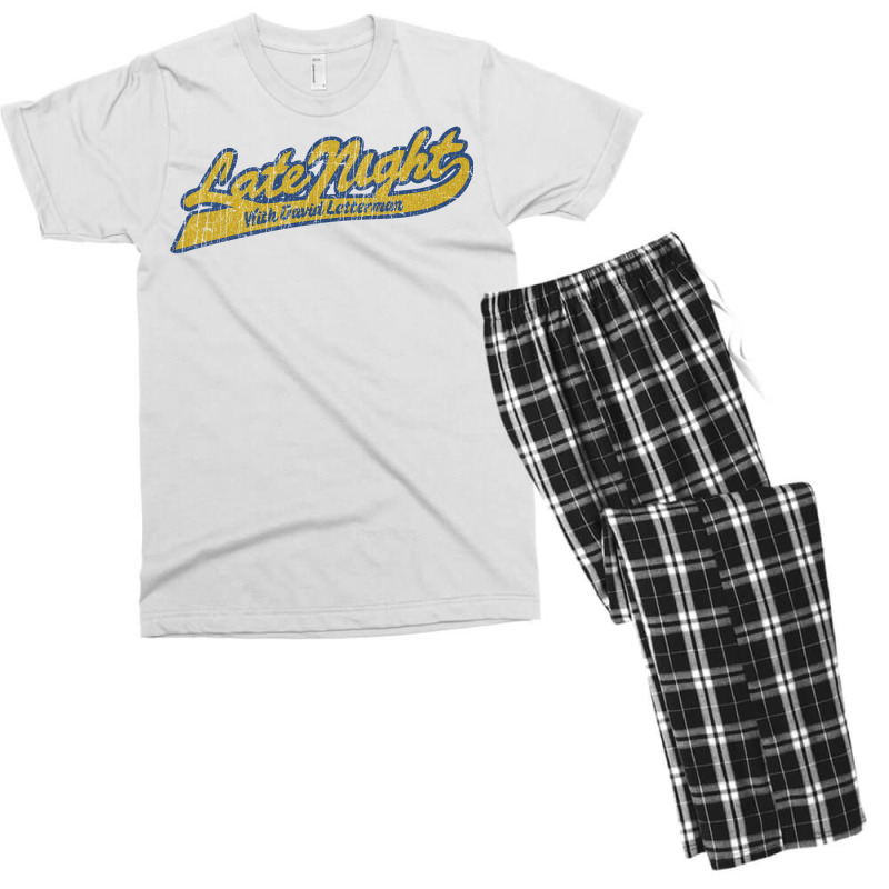 Late Night David Letterman Men's T-shirt Pajama Set by aveigaolinec | Artistshot