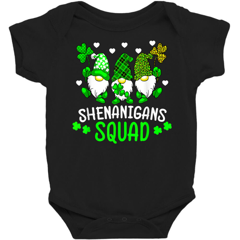 Funny Time For Shenanigans Squad St Patrick's Day Gnomes T Shirt Baby Bodysuit by thunmzien | Artistshot