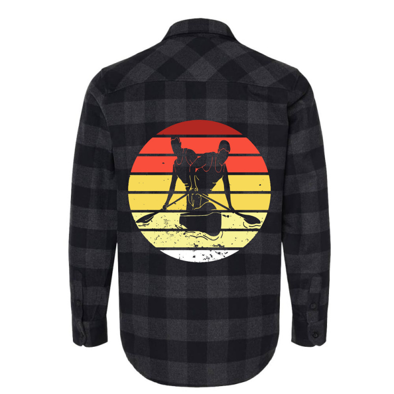 Canoeing Vintage Paddling Paddle Canoe Canoer Flannel Shirt | Artistshot