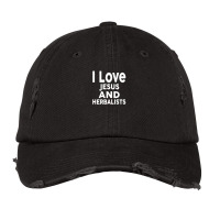 I Love Jesus And Herbalists  For Herbalist Vintage Cap | Artistshot