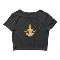 Llama Meditation Crop Top | Artistshot