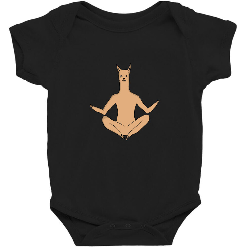 Llama Meditation Baby Bodysuit by Cypryanus | Artistshot