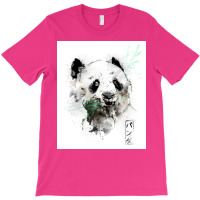 Panda Bear Watercolors T-shirt | Artistshot