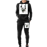 Panda Bear Watercolors Hoodie & Jogger Set | Artistshot