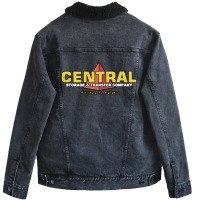 Central, Storage And, Transfer Company Unisex Sherpa-lined Denim Jacket | Artistshot