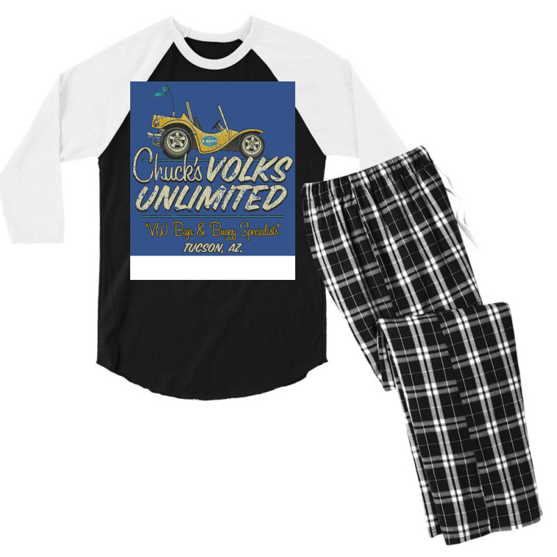 Chuck's Volks Unlimited Men's 3/4 Sleeve Pajama Set | Artistshot