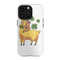 Funny Irish Sloth Llama Shamrock St Patricks Day Animal Love T Shirt Iphone 13 Pro Case | Artistshot