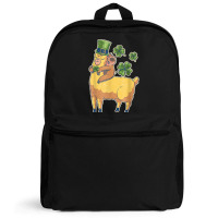 Funny Irish Sloth Llama Shamrock St Patricks Day Animal Love T Shirt Backpack | Artistshot