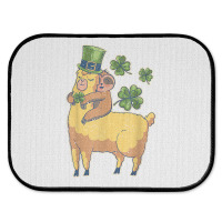 Funny Irish Sloth Llama Shamrock St Patricks Day Animal Love T Shirt Rear Car Mat | Artistshot