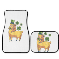 Funny Irish Sloth Llama Shamrock St Patricks Day Animal Love T Shirt Full Set Car Mats | Artistshot