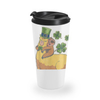 Funny Irish Sloth Llama Shamrock St Patricks Day Animal Love T Shirt Travel Mug | Artistshot