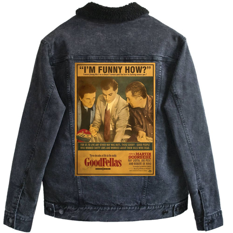 Goodfellas Poster Unisex Sherpa-lined Denim Jacket | Artistshot