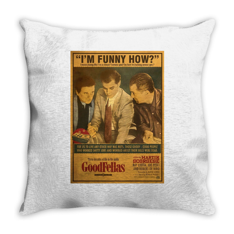 Goodfellas Poster Throw Pillow | Artistshot