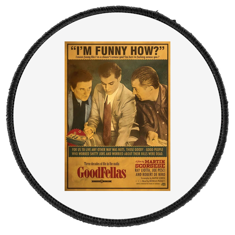 Goodfellas Poster Round Patch | Artistshot