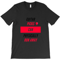 Guitar Picks Can Physically Run Away White T-shirt | Artistshot