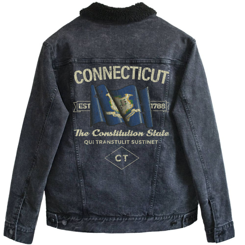 Connecticut 1788 Unisex Sherpa-lined Denim Jacket | Artistshot