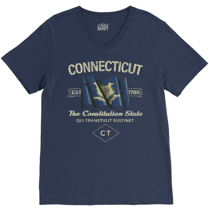 Connecticut 1788 V-neck Tee | Artistshot