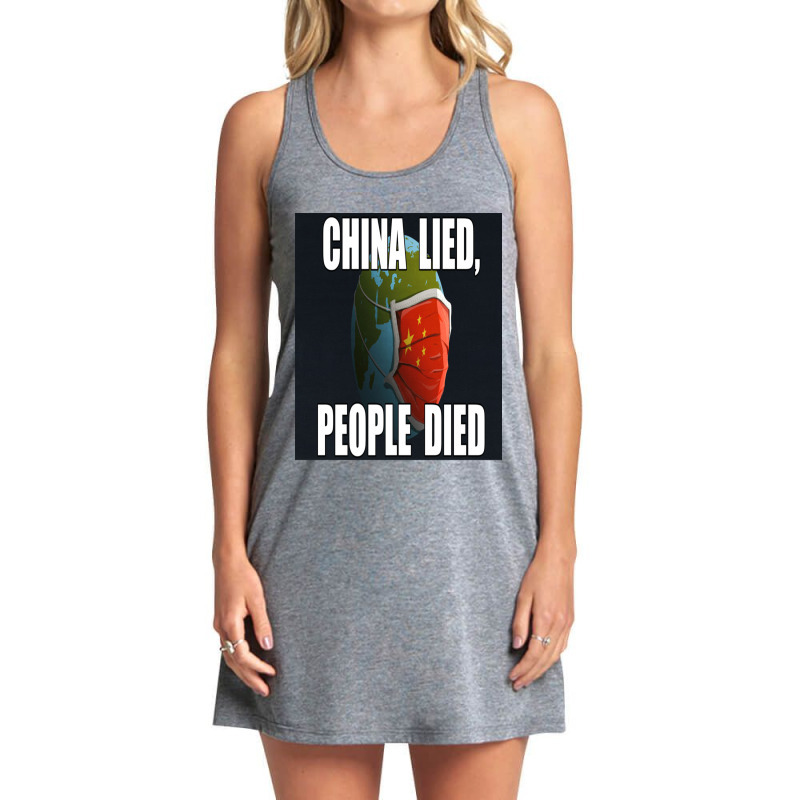 China Lied People Died Tank Dress by NancyAllen | Artistshot