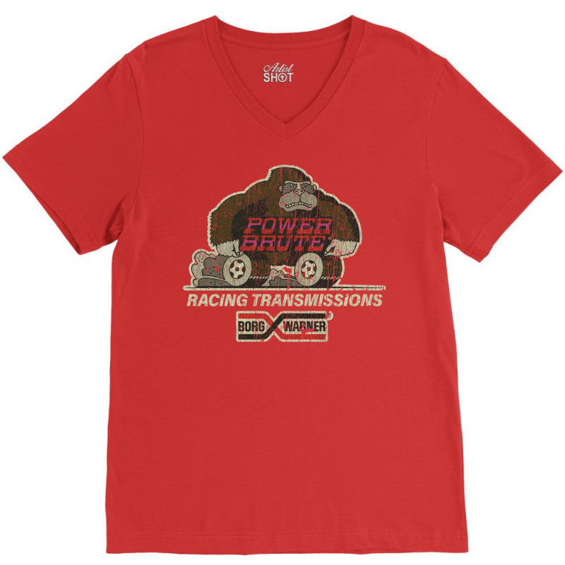 Power Brute Racing Transmissions V-Neck Tee by kiwakgbarenv | Artistshot