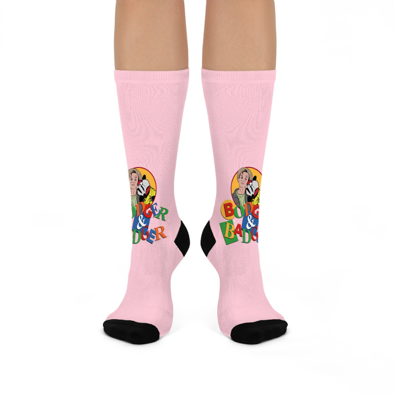 Bodger And Badger Retro Kids Tv Crew Socks | Artistshot