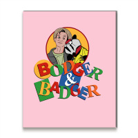 Bodger And Badger Retro Kids Tv Metal Print Vertical | Artistshot