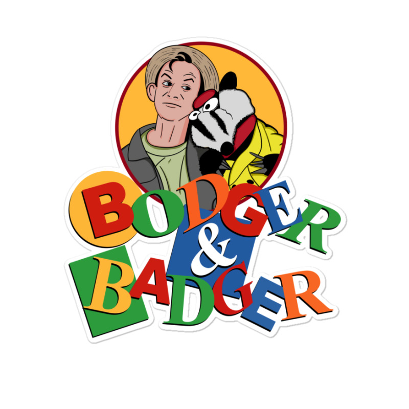 Bodger And Badger Retro Kids Tv Sticker | Artistshot