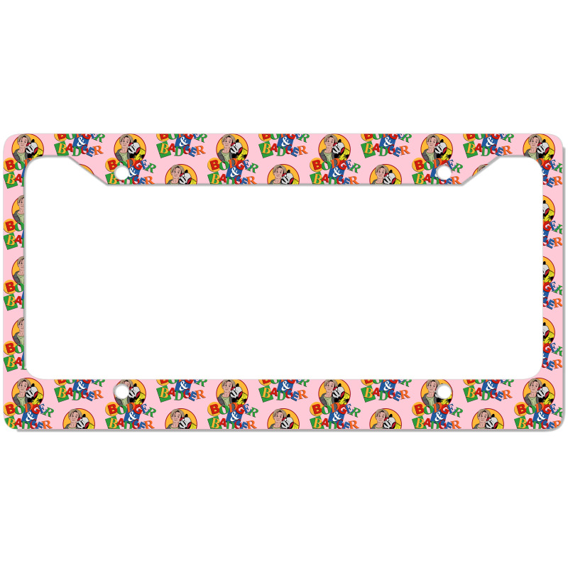 Bodger And Badger Retro Kids Tv License Plate Frame | Artistshot