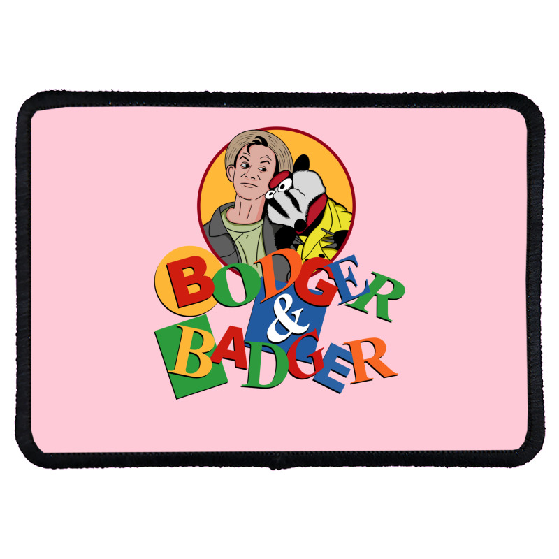 Bodger And Badger Retro Kids Tv Rectangle Patch | Artistshot